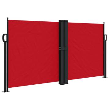 Retractable Side Awning Red 120x600 cm - Hipomarket