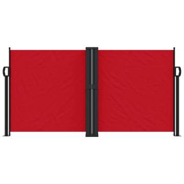 Retractable Side Awning Red 120x600 cm - Hipomarket