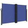 Retractable Side Awning Blue 140x600 cm | Privacy Screen