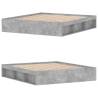 Concrete Grey Super King Size Bed Frame 180x200 cm | Hipo Market