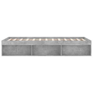 Concrete Grey Super King Size Bed Frame 180x200 cm | Hipo Market