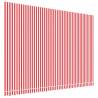 Replacement Awning Fabric Red & White Stripe - 5x3.5m