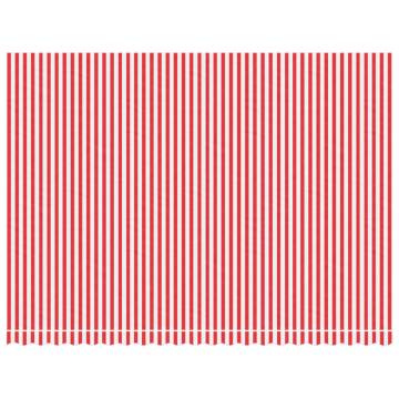 Replacement Awning Fabric Red & White Stripe - 5x3.5m