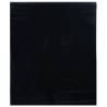 Static Frosted Black PVC Window Films - 5 Pcs for Privacy