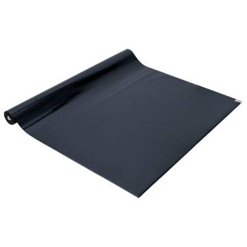 Static Frosted Black PVC Window Films - 5 Pcs for Privacy