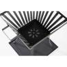 RedFire Fire Basket Denver - Stylish Black Steel (51.5x39x45 cm)