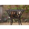 RedFire Fire Basket Denver - Stylish Black Steel (51.5x39x45 cm)