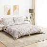 Duvet Cover Set White & Brown 140x200 cm Cotton - Hipomarket