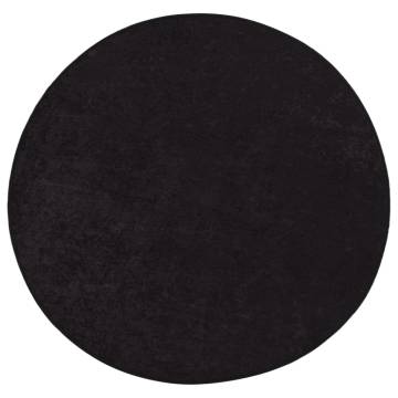 Rug Washable φ120 cm Anthracite Anti Slip | Hipomarket