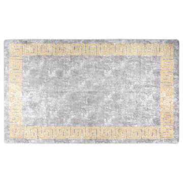 Washable Grey Rug 120x180 cm - Anti Slip & Durable | HipoMarket