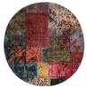 Rug Washable Patchwork φ120 cm Multicolour Anti Slip Colour patchwork Size Ø 120 cm 