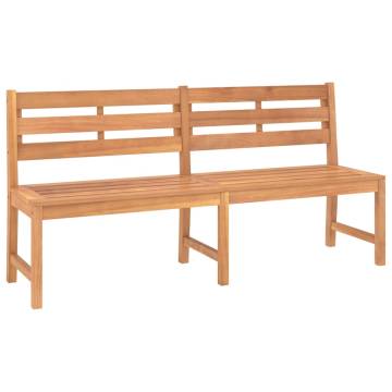 Garden Bench 180 cm Solid Teak Wood - Durable & Stylish