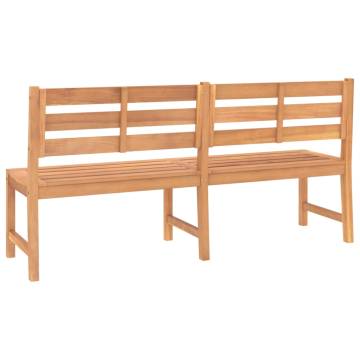 Garden Bench 180 cm Solid Teak Wood - Durable & Stylish