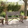 Garden Bench 2-Seater Solid Wood Fir | Hipo Market