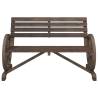 Garden Bench 2-Seater Solid Wood Fir | Hipo Market