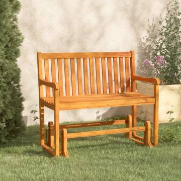 Garden Swing Bench 110 cm Solid Acacia Wood - Relax Outdoors