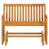 Garden Swing Bench 110 cm Solid Acacia Wood - Relax Outdoors