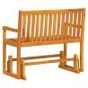 Garden Swing Bench 110 cm Solid Acacia Wood - Relax Outdoors