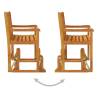 Garden Swing Bench 110 cm Solid Acacia Wood - Relax Outdoors