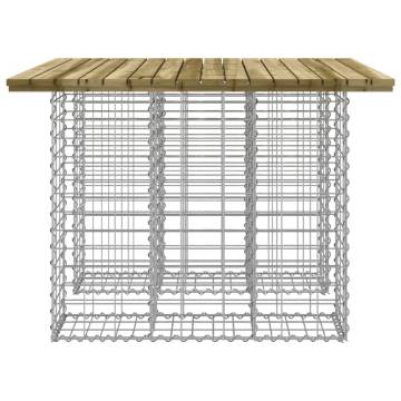 Garden Bench Gabion Design - Durable Impregnated Pinewood