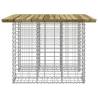 Garden Bench Gabion Design - Durable Impregnated Pinewood