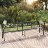 Twin Garden Bench 246 cm Black Steel Colour black Size 246 cm Quantity in Package 1 Model rose 