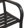 Twin Garden Bench 246 cm Black Steel - Vintage Outdoor Charm