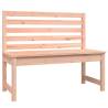 Garden Bench 109 cm - Solid Douglas Wood for Outdoor Relaxation