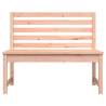 Garden Bench 109 cm - Solid Douglas Wood for Outdoor Relaxation