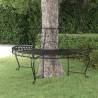 Half Round Tree Bench - Ø160 cm Black Steel | Hipo Market