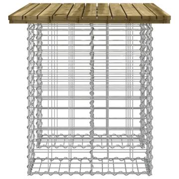 Garden Bench Gabion Design - Durable Pine Wood | Hipo Market