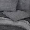 Duvet Cover Set Dark Grey 200x220 cm Cotton - Soft & Elegant