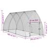 Silver Chicken Cage 300x105x120 cm - Galvanised Steel