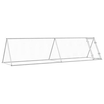 Spacious Silver Chicken Cage - 400x105x91 cm Galvanised Steel