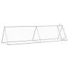 Spacious Silver Chicken Cage - 400x105x91 cm Galvanised Steel