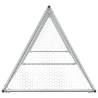 Spacious Silver Chicken Cage - 400x105x91 cm Galvanised Steel