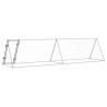 Spacious Silver Chicken Cage - 400x105x91 cm Galvanised Steel