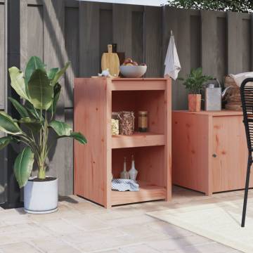 Outdoor Kitchen Cabinet - Solid Douglas Wood 55x55x92cm