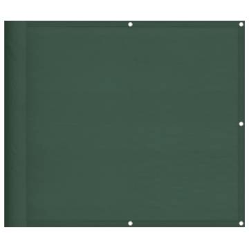 Dark Green Balcony Screen 90x700 cm | 100% Polyester Oxford