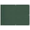 Dark Green Balcony Screen 75x700 cm - 100% Polyester Oxford