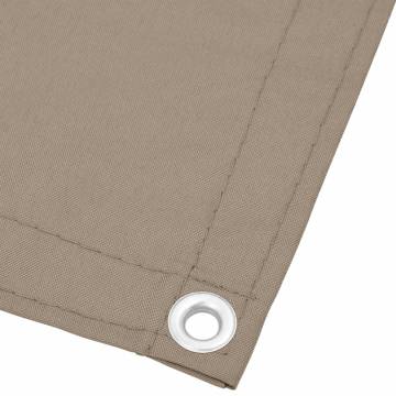 Buy Balcony Screen Taupe 120x700 cm - 100% Polyester Oxford