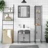 3 Piece Bathroom Cabinet Set - Grey Sonoma Wood | HipoMarket