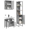 3 Piece Bathroom Cabinet Set - Grey Sonoma Wood | HipoMarket