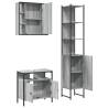 3 Piece Bathroom Cabinet Set - Grey Sonoma Wood | HipoMarket