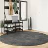 Rug OVIEDO Short Pile Anthracite Ø 200 cm Colour anthracite Size Ø 200 cm 