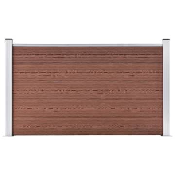 Garden Fence WPC 180x105 cm Brown - Durable & Stylish