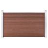 Garden Fence WPC 180x105 cm Brown Colour brown Quantity in Package 1 Model 1 section with 2 posts 