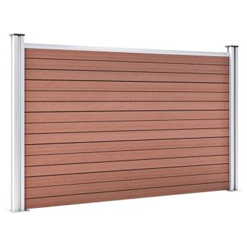 Garden Fence WPC 180x105 cm Brown - Durable & Stylish