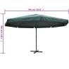 Parasol Green Aluminium 500 cm - UV Resistant Patio Shade