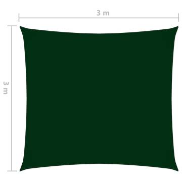 Sunshade Sail Oxford Fabric 3x3m - Dark Green | HiPo Market